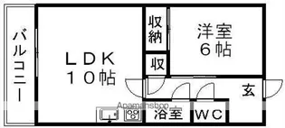クリーンハイツ【1階】の間取り