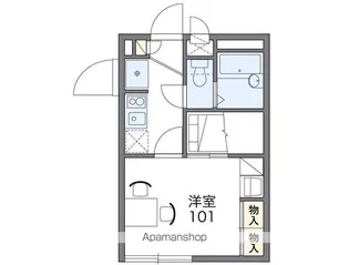 レオパレスグリーンビレッジ【1階】の間取り
