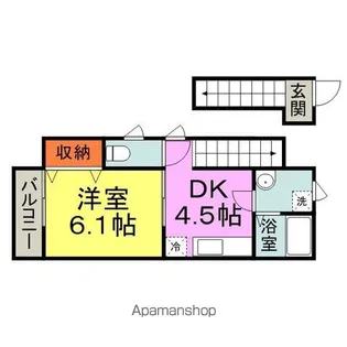 グリーンビラII【2階】の間取り