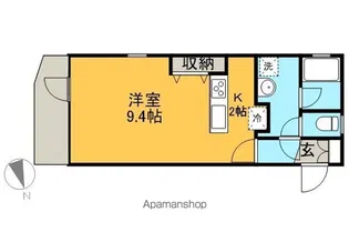フローレンス鷺沼【2A号室】の間取り