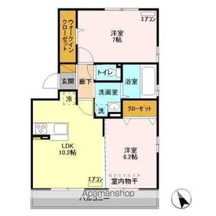 ラファエル【3階】の間取り