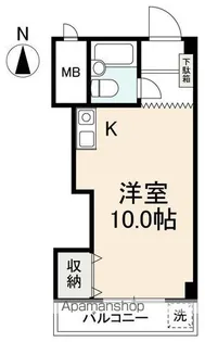 エクセル栗林【3階】の間取り