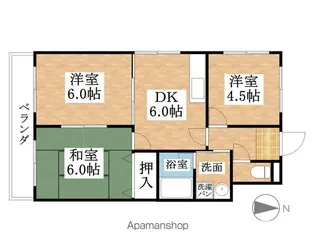サンライト藤宮【3階】の間取り