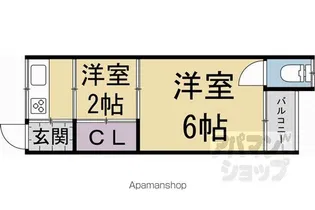 ドリームハイツ西大路【205号室】の間取り