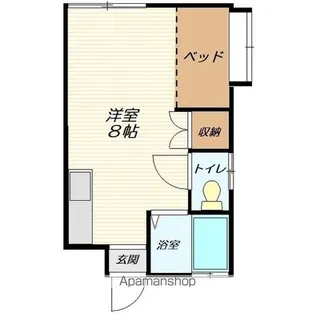ラポール前田B【201号室】の間取り
