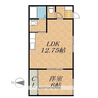 シェルメゾンB【2階】の間取り