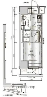 メインステージ十条Ⅱ【401号室号室】の間取り