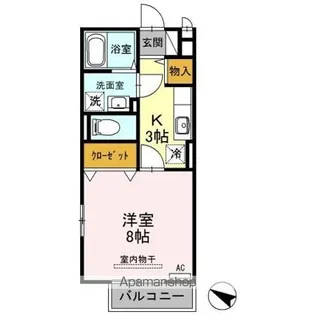 ロイヤルガーデン絆 D【2階】の間取り