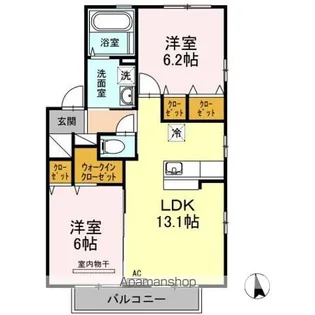 グラン・ノーブル C棟【2階】の間取り