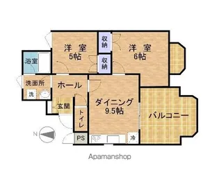 パセオ木田【33号室】の間取り