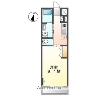 愛媛県新居浜市西の土居町2丁目【アパート】の間取り