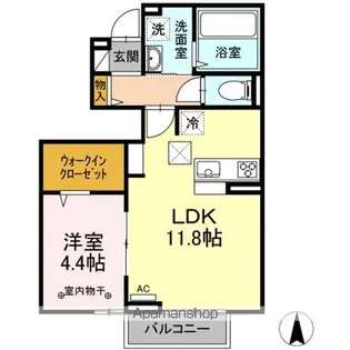 HARU HARU Ⅰ【1階】の間取り