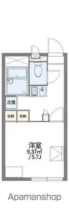 レオパレス鮎【204号室】の間取り