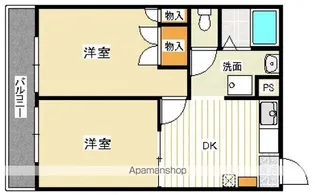 デアモント空港東【202号室号室】の間取り