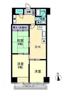 ダイアパレス丸の内【2階】の間取り