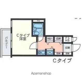 S-FORT錦糸町【5階】の間取り