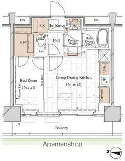 ブランシエスタ木場【1階】の間取り