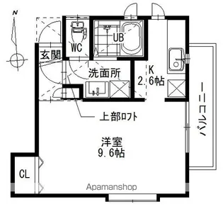 アルトデン【202号室】の間取り