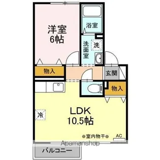 グリーンパレス【2階】の間取り