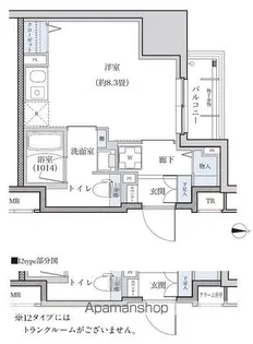 パークアクシス新栄【15階】の間取り