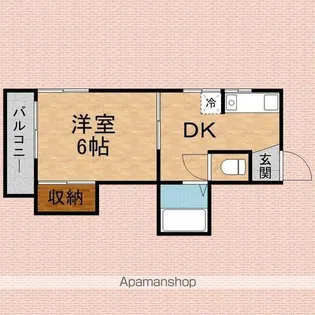 レジデンスフォレスタ【3階】の間取り