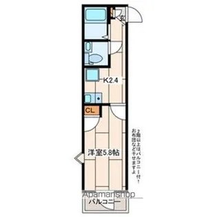 メゾングランディール元住吉【205号室号室】の間取り