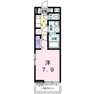クレセール【1階】の間取り