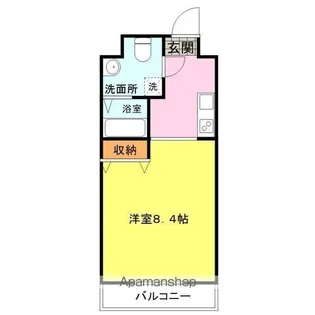 ビアン1号館【4階】の間取り