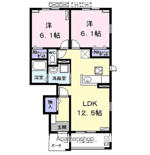 エトワール【1階】の間取り