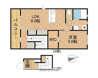 LOTUS浅羽【2階】の間取り
