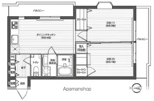 レジディア吉祥寺【1階】の間取り