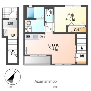 IVY FIELD Ⅰ (アイヴィー フィールド ワン)【2階】の間取り
