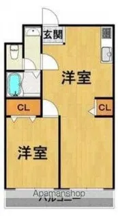 ファーストプレイス園田【3階】の間取り