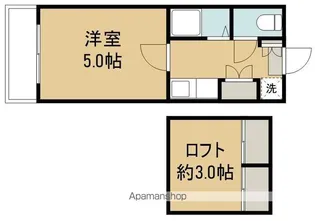 アップルハウス東仙台【203号室】の間取り