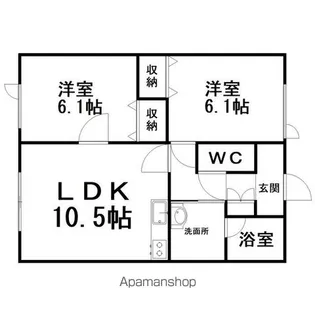 RERAGEⅠ【2階】の間取り