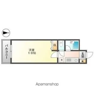 プランドゥ香住ヶ丘【402号室】の間取り