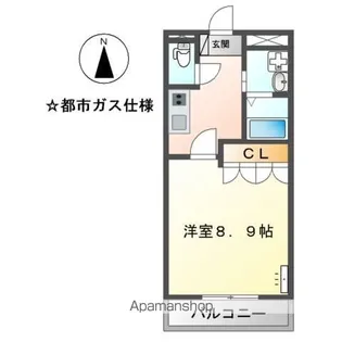 アーバン・ブロケード【2階】の間取り