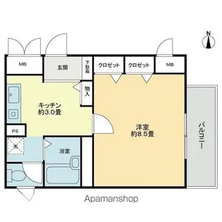 フロンティア21・M【2階】の間取り