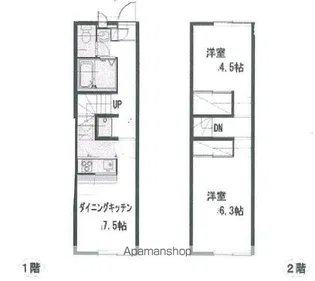 レオパレスジョリメゾン【104号室】の間取り