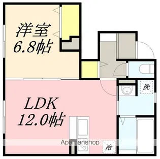 グリーンリーフ山の手【1階】の間取り