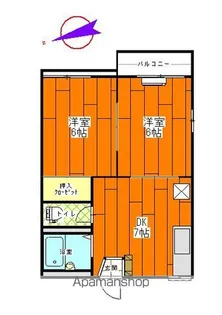 タウニィM【201号室】の間取り