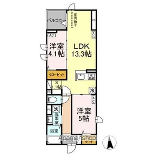 (仮称)足立区六町2丁目PJⅡ【3階】の間取り