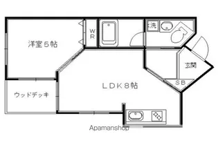 稲荷新風庵【1階】の間取り