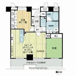 岐阜シティタワー43【30階】の間取り
