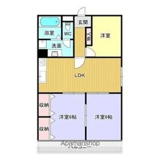 ミルクハウス【3階】の間取り