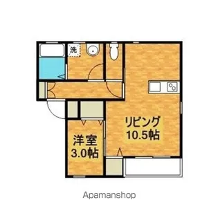 モーント米山壱番館【1階】の間取り