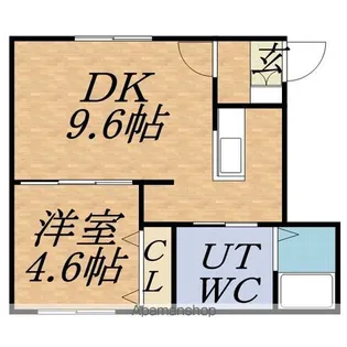 グランメール幌西B棟【3階】の間取り