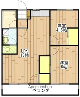 ファミール神田【1階】の間取り