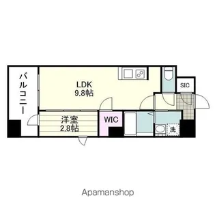 SーRESIDENCE 小川町【510号室】の間取り