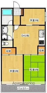 グランドゥールサンポート【5階】の間取り